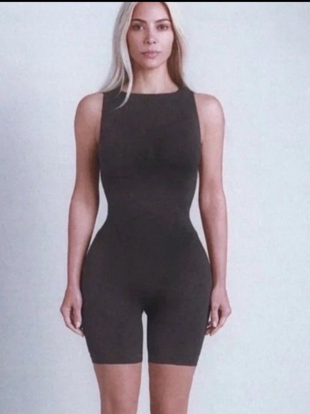 SKIMS recycled nylon mid-thigh jumpsuit